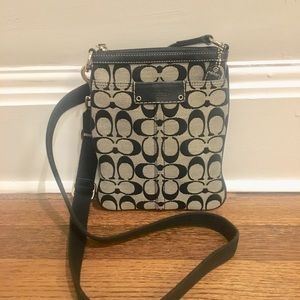 Coach Signature Cross Body Bag -Black